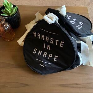 Hollister Black and White Yoga Gym Bag